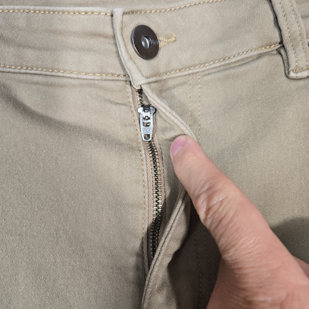 The Perfect Jean TPJ Jeans Mens 34x34 (fit 35x33) Slim Thick khaki tan stretch - Picture 9 of 10